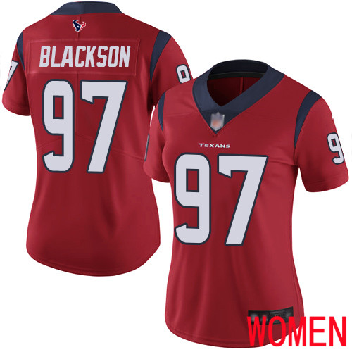 Houston Texans Limited Red Women Angelo Blackson Alternate Jersey NFL Football #97 Vapor Untouchable->houston texans->NFL Jersey